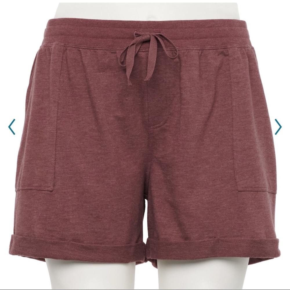 NWT Sonoma 5" Knit Shorts Maroon Size 4X